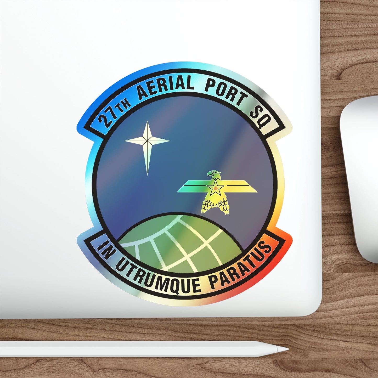 27th Aerial Port Squadron (U.S. Air Force) Holographic STICKER Die-Cut Vinyl Decal-The Sticker Space