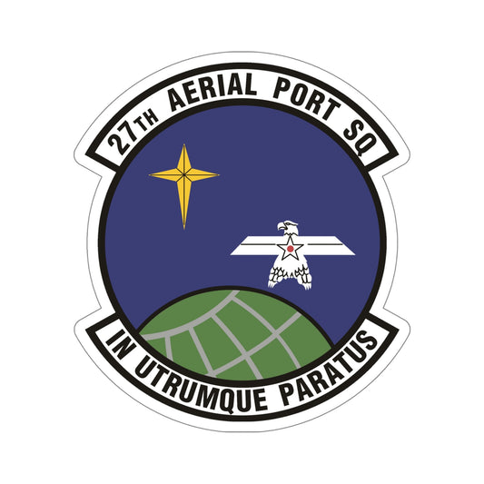 27th Aerial Port Squadron (U.S. Air Force) STICKER Vinyl Die-Cut Decal-6 Inch-The Sticker Space