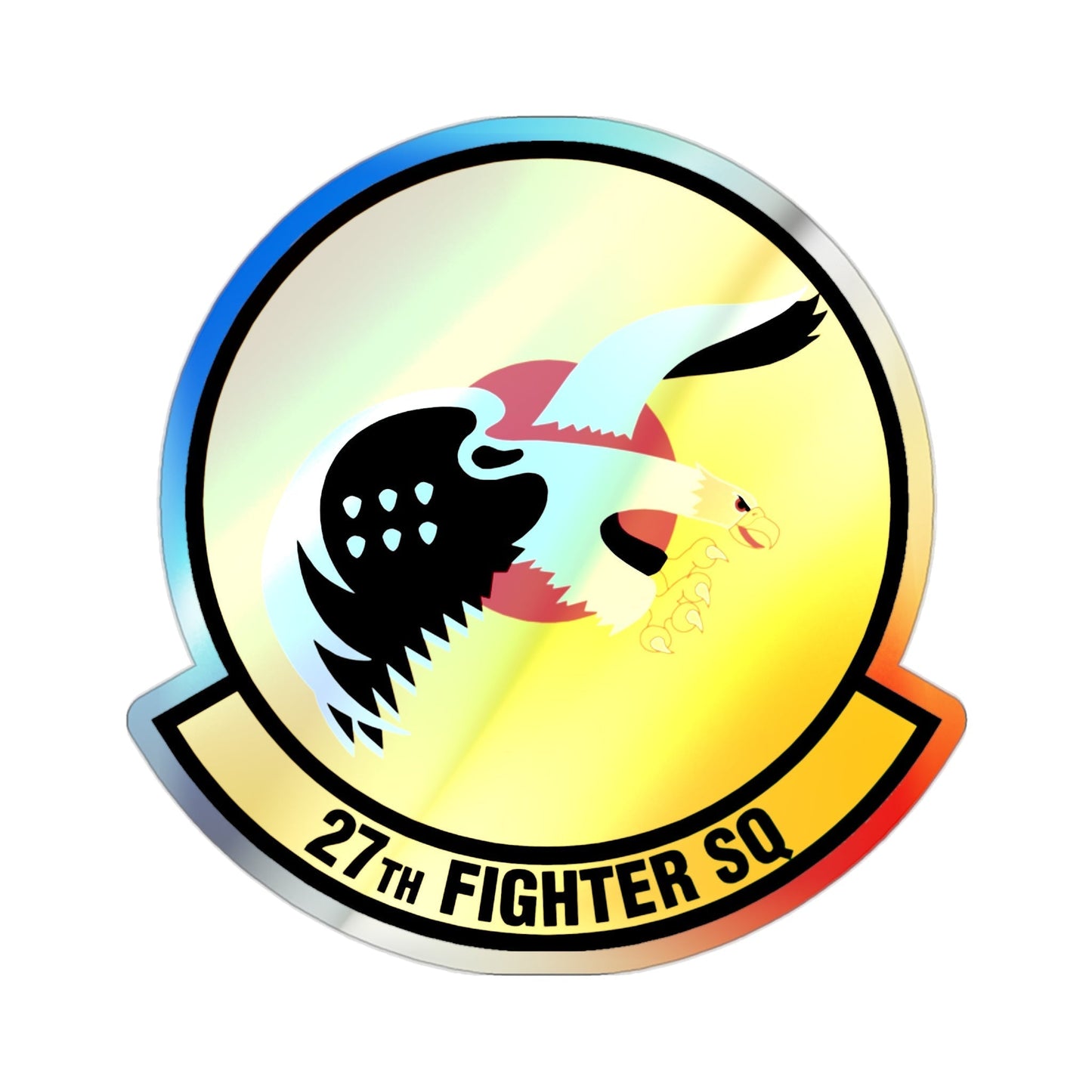 27th Fighter Squadron (U.S. Air Force) Holographic STICKER Die-Cut Vinyl Decal-2 Inch-The Sticker Space
