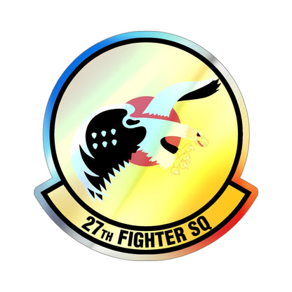 27th Fighter Squadron (U.S. Air Force) Holographic STICKER Die-Cut Vinyl Decal-4 Inch-The Sticker Space
