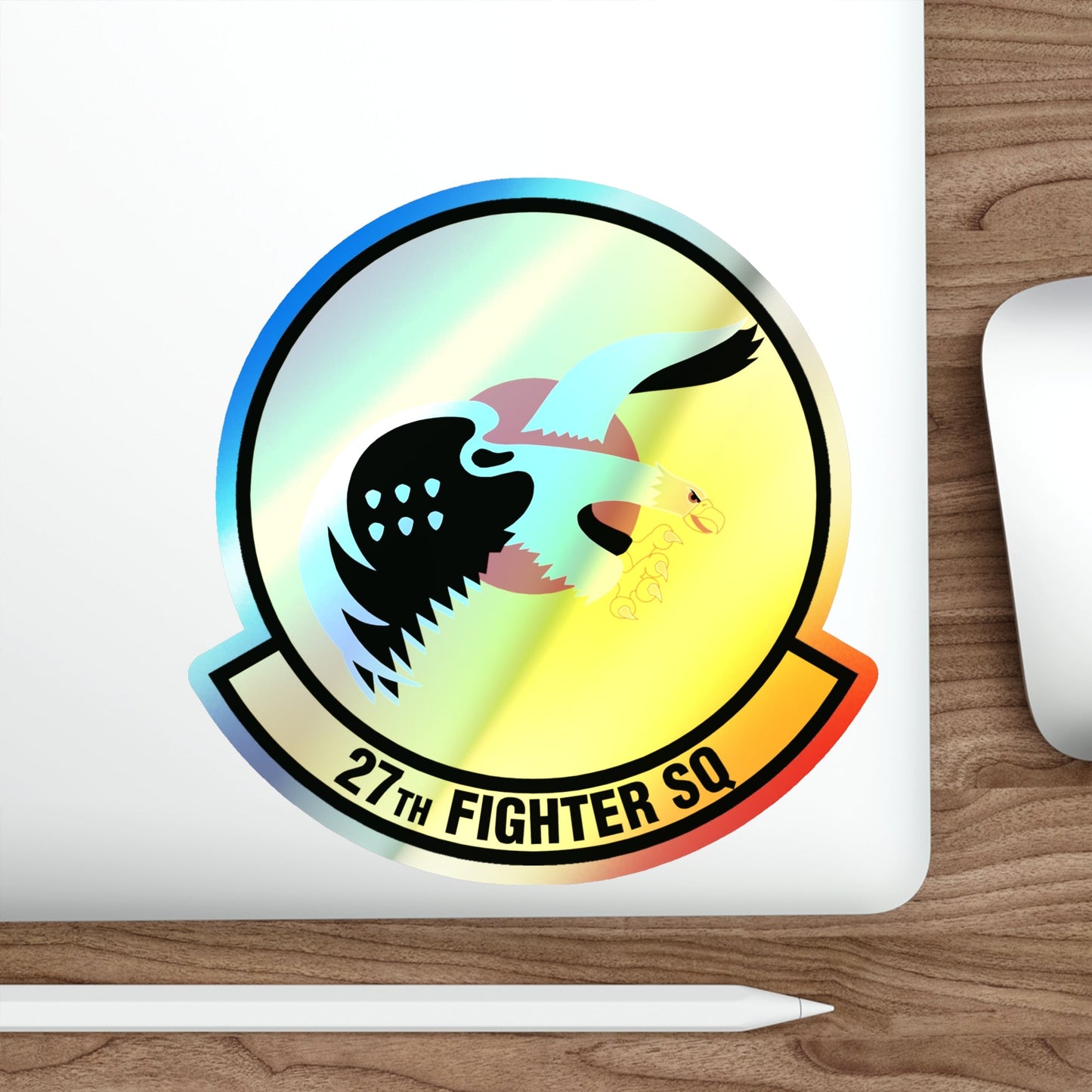 27th Fighter Squadron (U.S. Air Force) Holographic STICKER Die-Cut Vinyl Decal-The Sticker Space