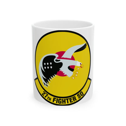 27th Fighter Squadron (U.S. Air Force) White Coffee Mug-11oz-The Sticker Space