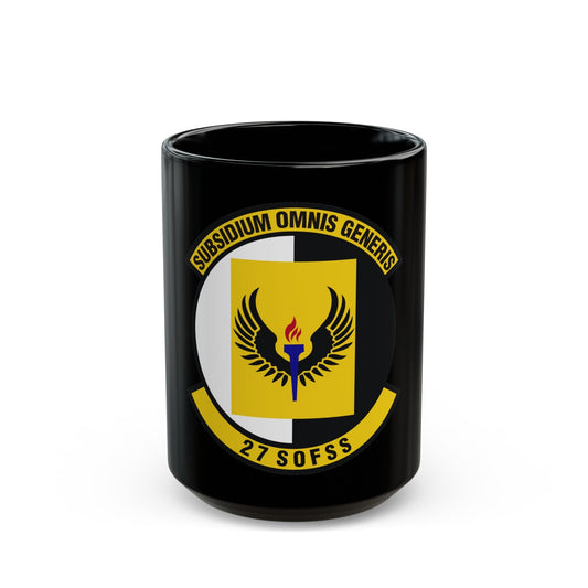 27th Special Operations Force Support Squadron (U.S. Air Force) Black Coffee Mug
