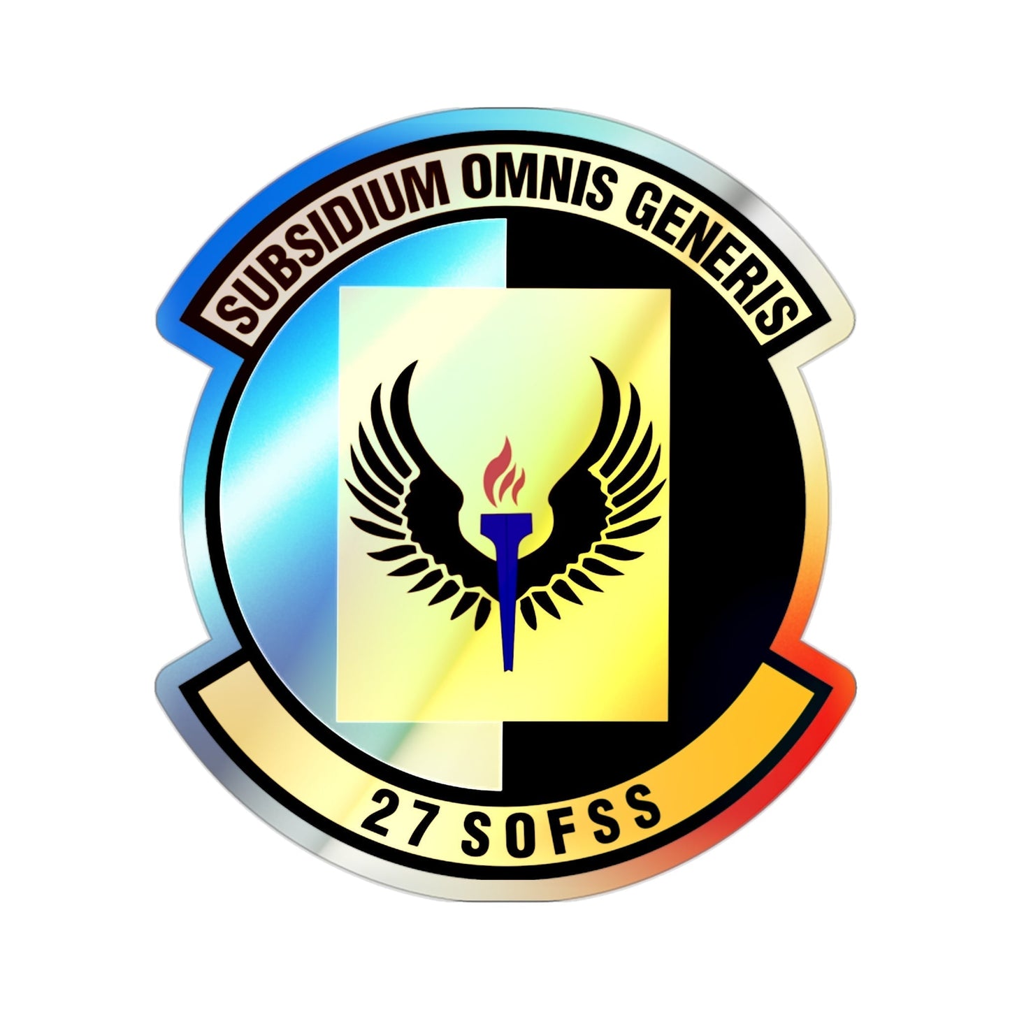 27th Special Operations Force Support Squadron (U.S. Air Force) Holographic STICKER Die-Cut Vinyl Decal-2 Inch-The Sticker Space
