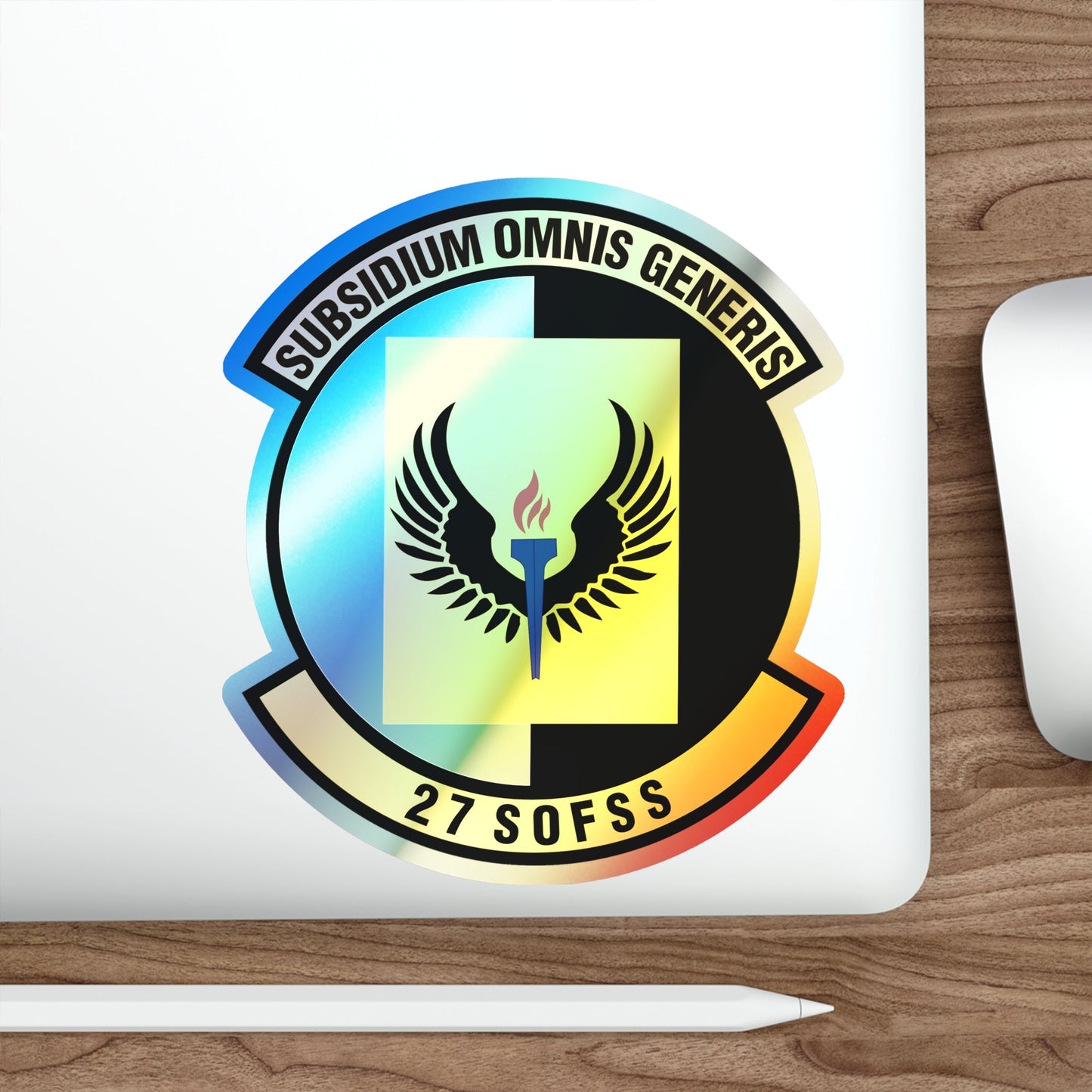 27th Special Operations Force Support Squadron (U.S. Air Force) Holographic STICKER Die-Cut Vinyl Decal-The Sticker Space