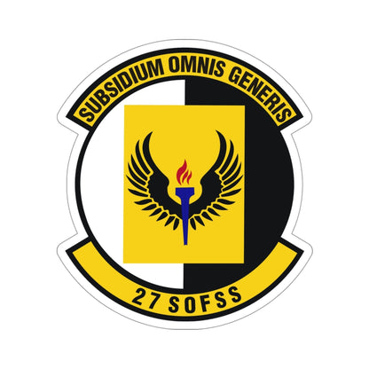 27th Special Operations Force Support Squadron (U.S. Air Force) STICKER Vinyl Die-Cut Decal-4 Inch-The Sticker Space