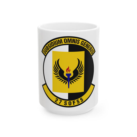 27th Special Operations Force Support Squadron (U.S. Air Force) White Coffee Mug-15oz-The Sticker Space