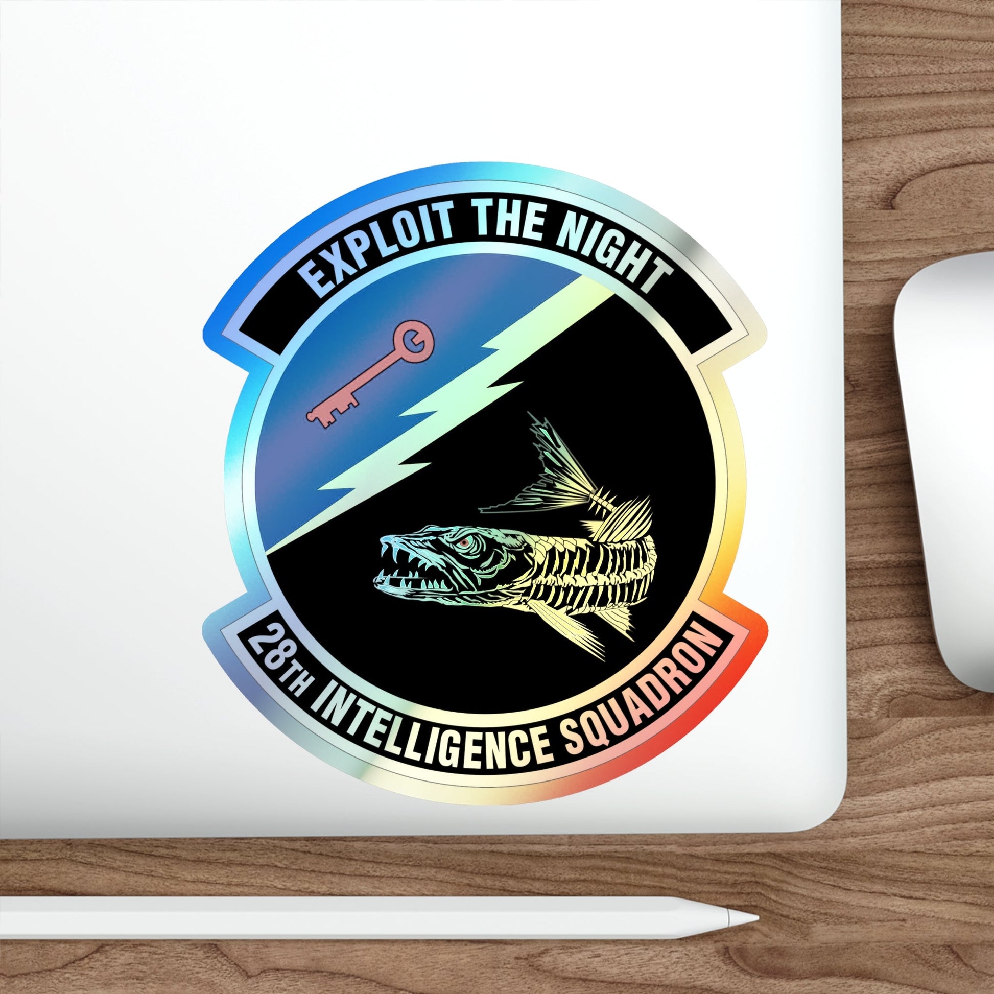 28 Intelligence Squadron AFRC (U.S. Air Force) Holographic STICKER Die-Cut Vinyl Decal-The Sticker Space
