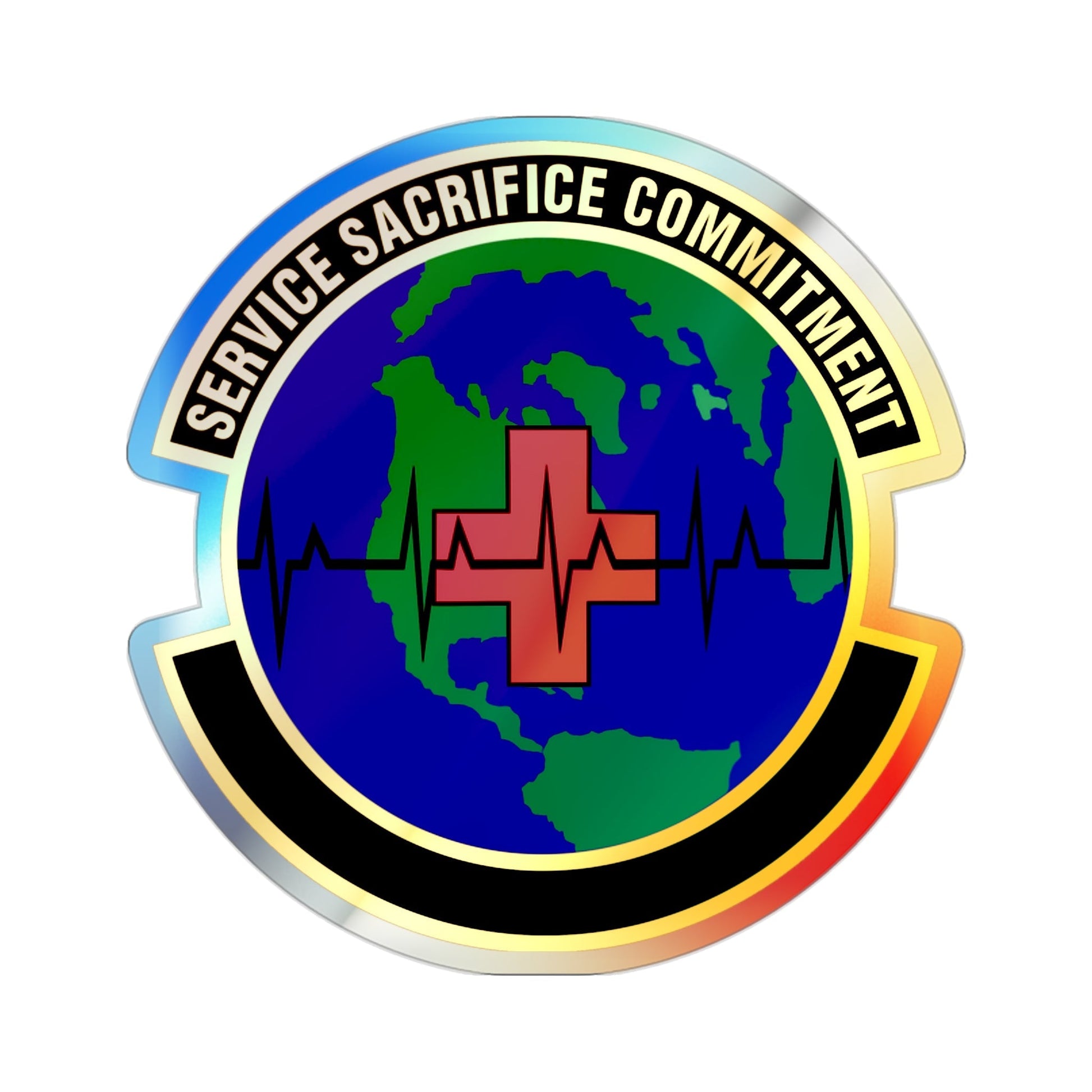 28 Operational Medical Readiness Squadron AFGSC (U.S. Air Force) Holographic STICKER Die-Cut Vinyl Decal-2 Inch-The Sticker Space