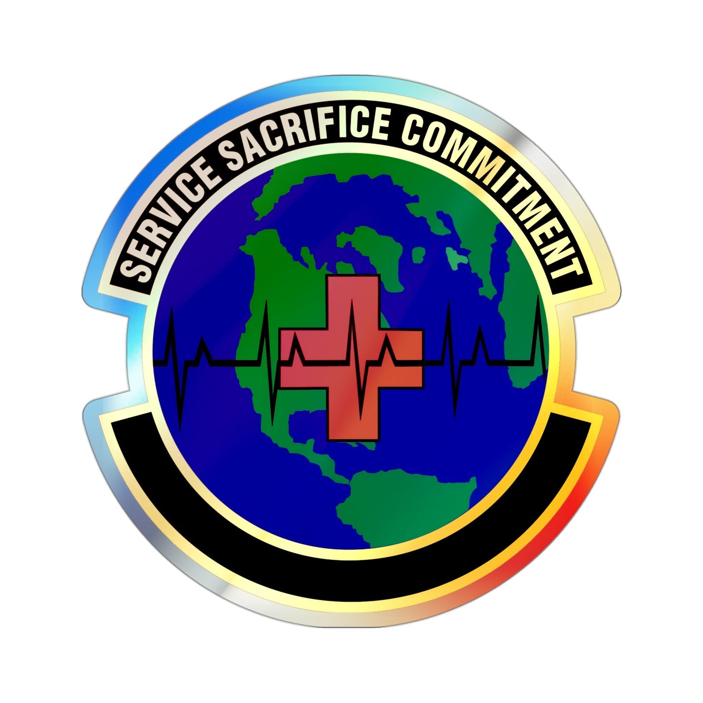 28 Operational Medical Readiness Squadron AFGSC (U.S. Air Force) Holographic STICKER Die-Cut Vinyl Decal-3 Inch-The Sticker Space