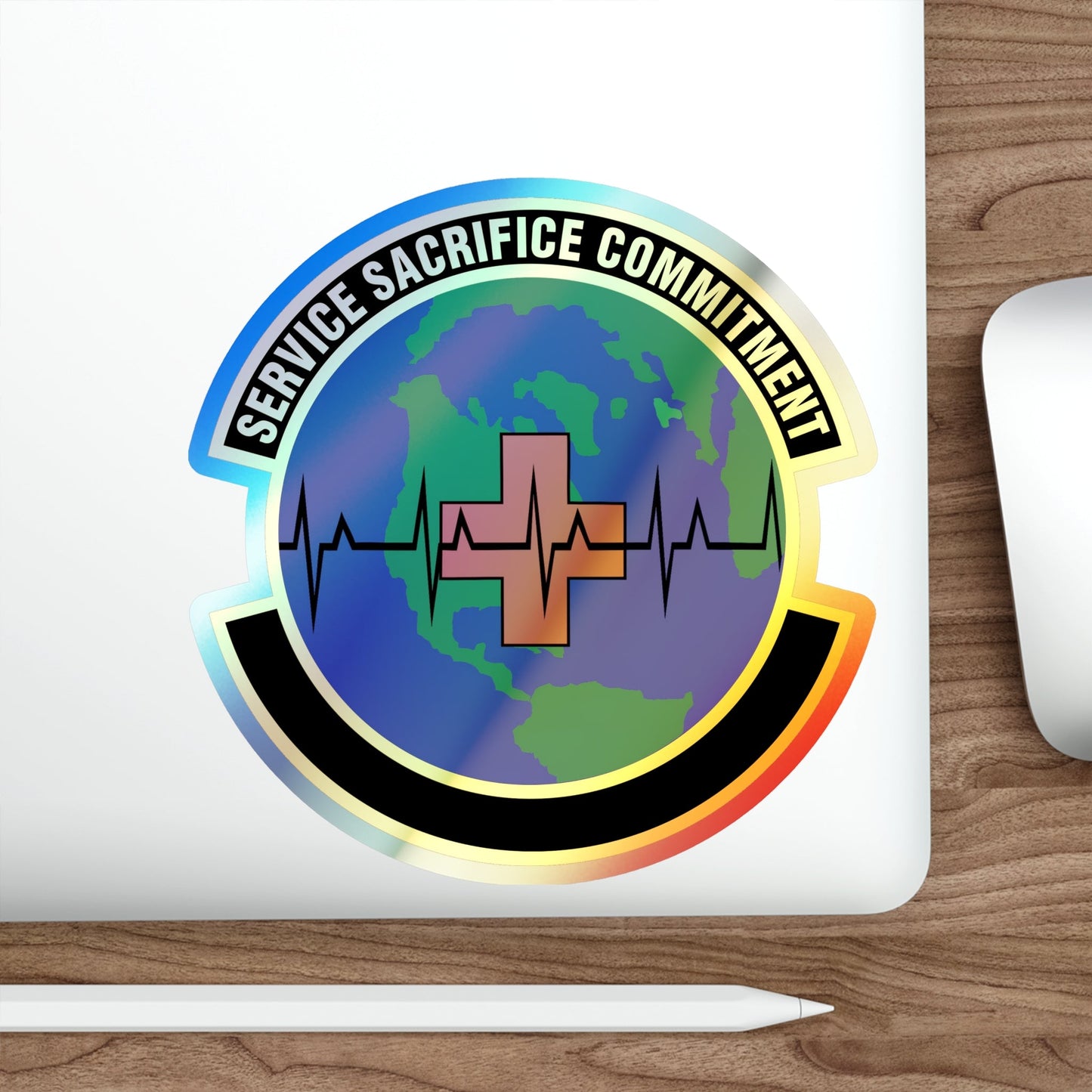 28 Operational Medical Readiness Squadron AFGSC (U.S. Air Force) Holographic STICKER Die-Cut Vinyl Decal-The Sticker Space