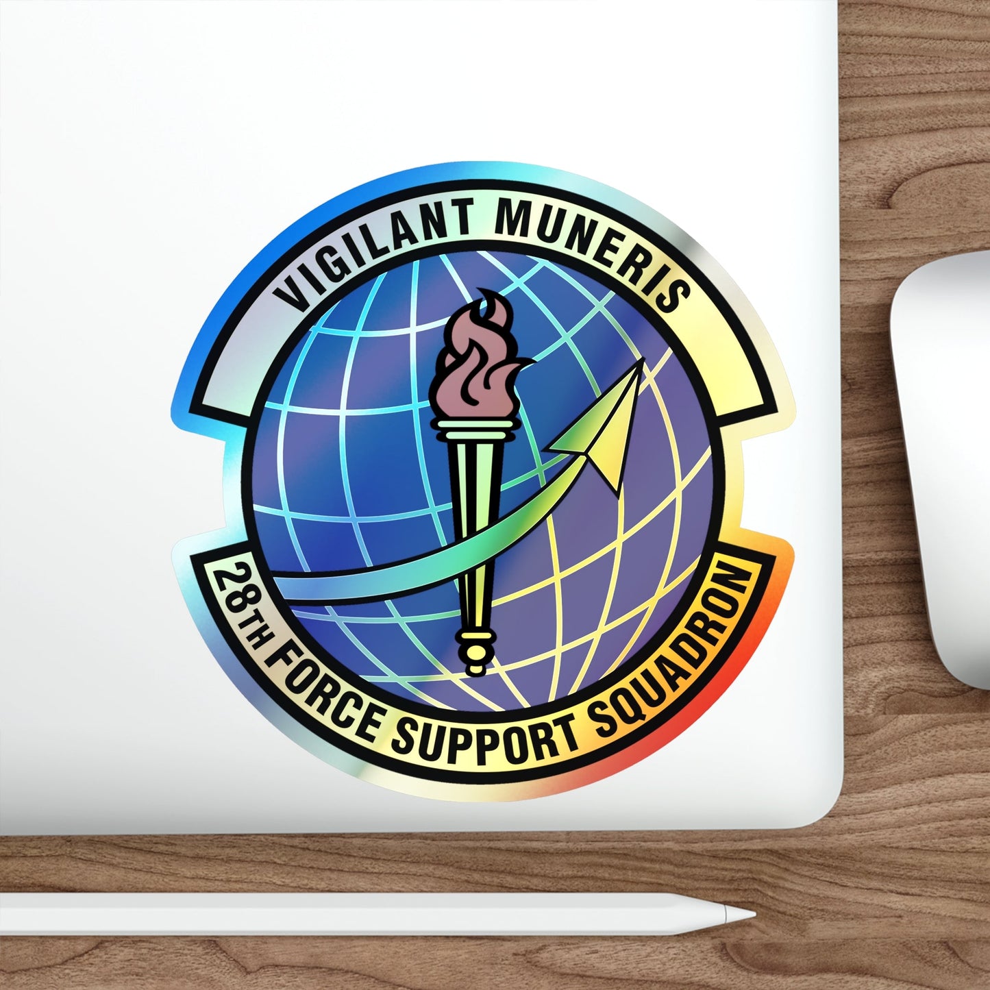 28th Force Support Squadron (U.S. Air Force) Holographic STICKER Die-Cut Vinyl Decal-The Sticker Space
