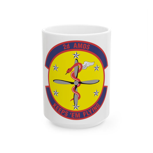 2d Aerospace Medical Squadron (U.S. Air Force) White Coffee Mug