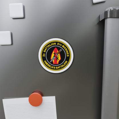 2d Battalion 8th Marines (USMC) Die-Cut Magnet-The Sticker Space