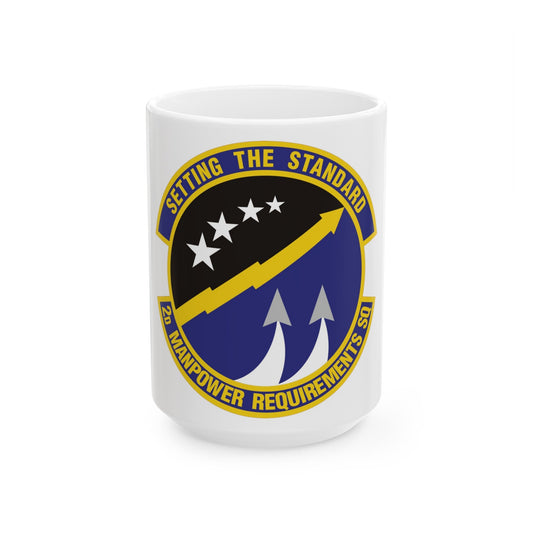 2d Manpower Requirements Squadron (U.S. Air Force) White Coffee Mug
