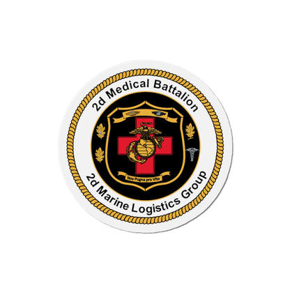 2d Medical Battalion 2d Marine Logistical Group (USMC) Die-Cut Magnet-5 Inch-The Sticker Space
