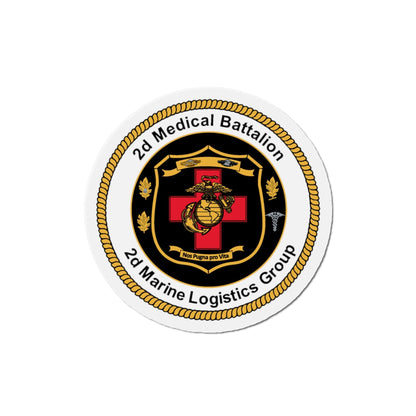 2d Medical Battalion 2d Marine Logistical Group (USMC) Die-Cut Magnet-6 Inch-The Sticker Space