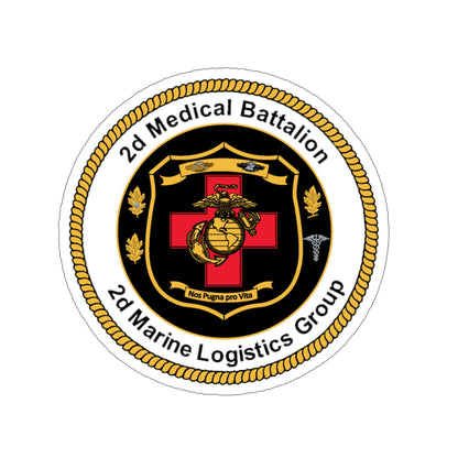 2d Medical Battalion 2d Marine Logistical Group (USMC) STICKER Vinyl Die-Cut Decal-5 Inch-The Sticker Space