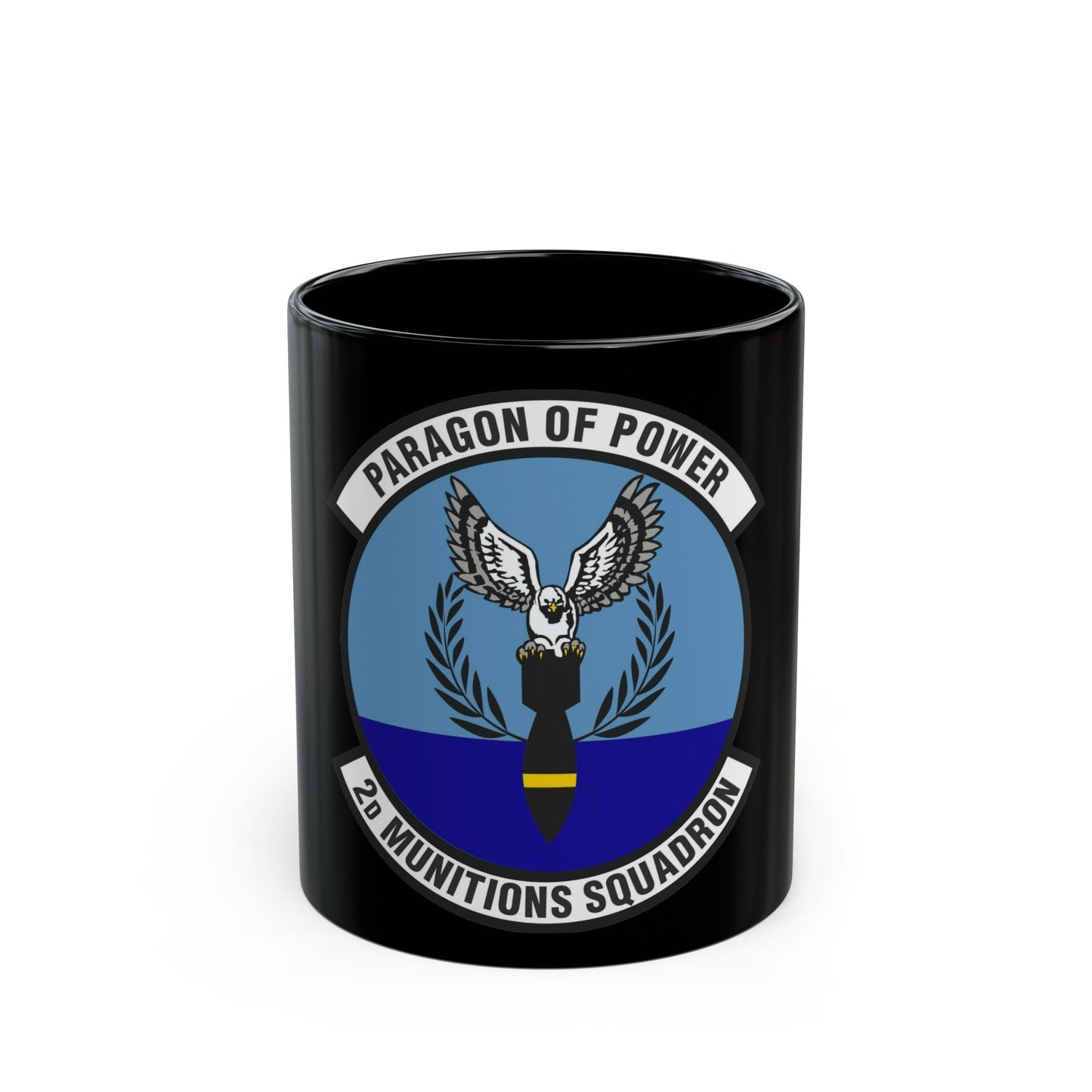 2d Munitions Squadron (U.S. Air Force) Black Coffee Mug-11oz-The Sticker Space