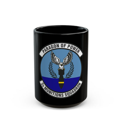 2d Munitions Squadron (U.S. Air Force) Black Coffee Mug-15oz-The Sticker Space