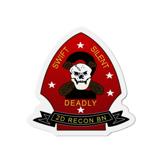 2d Reconnaissance Battalion (USMC) Die-Cut Magnet-2 Inch-The Sticker Space