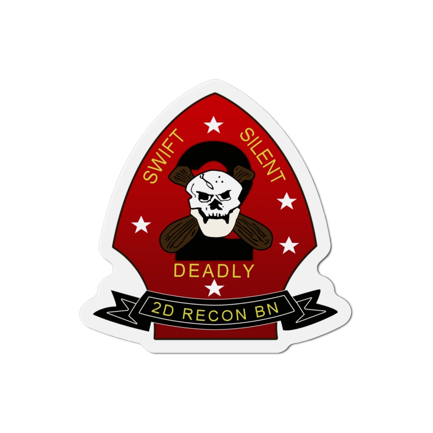 2d Reconnaissance Battalion (USMC) Die-Cut Magnet-3 Inch-The Sticker Space