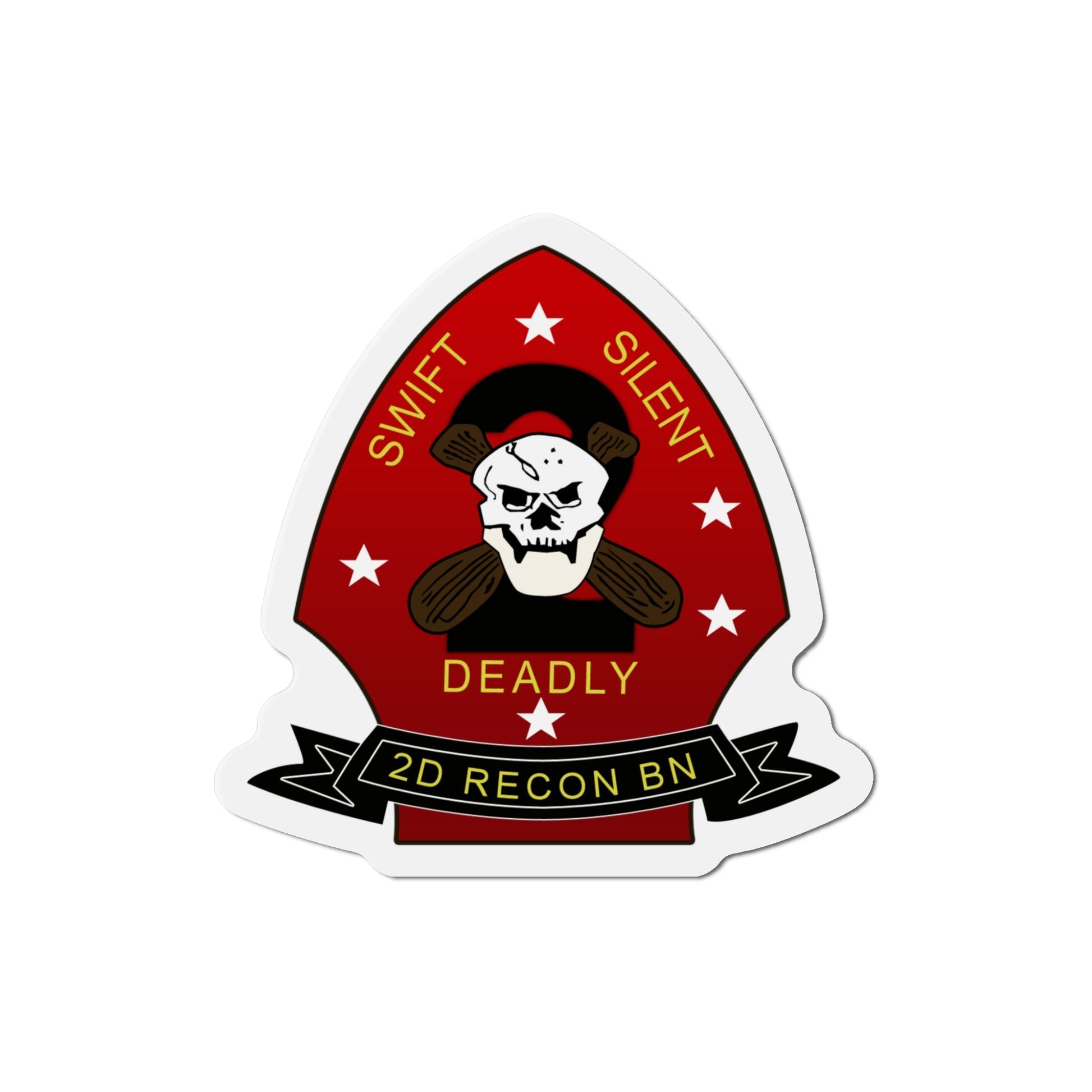 2d Reconnaissance Battalion (USMC) Die-Cut Magnet-5 Inch-The Sticker Space