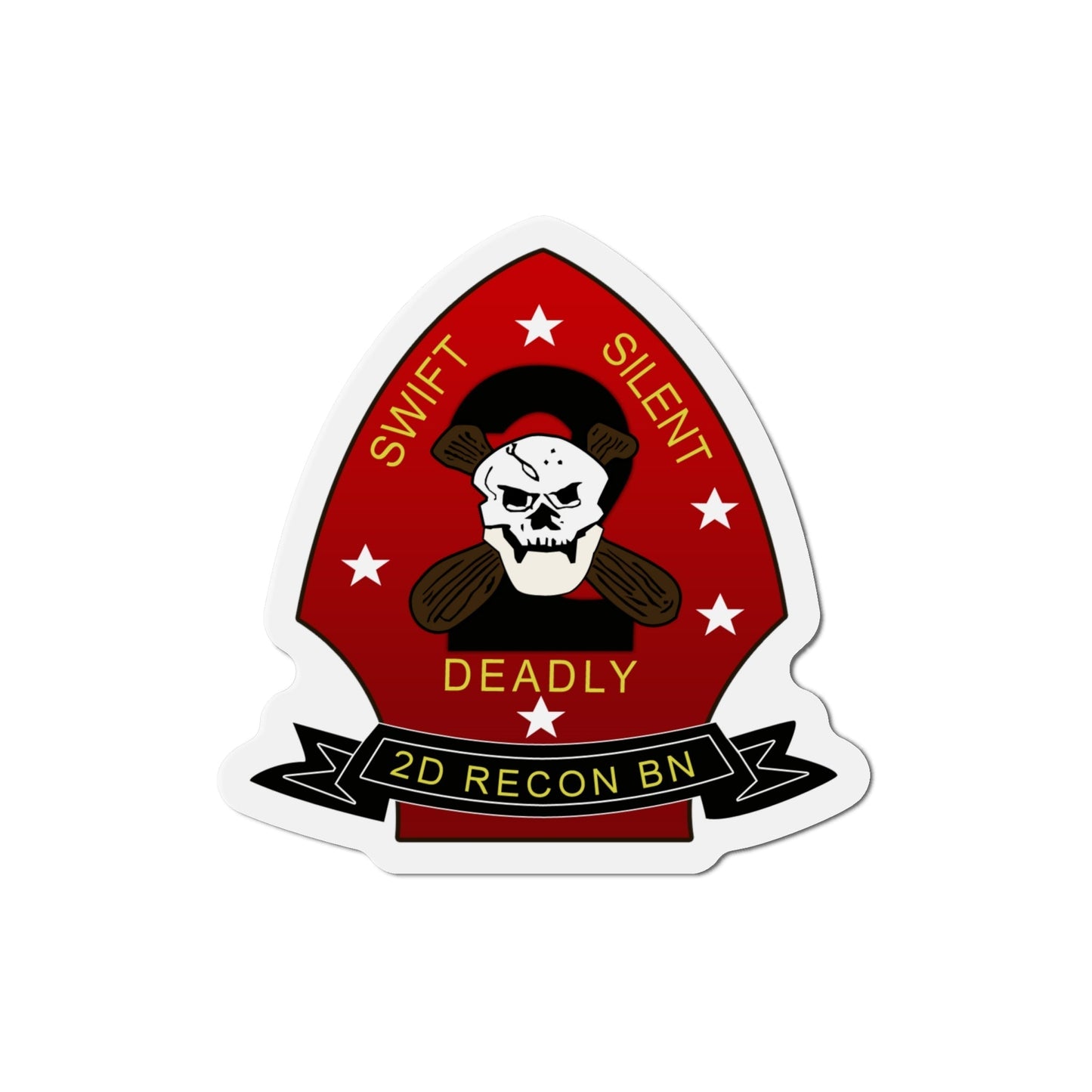 2d Reconnaissance Battalion (USMC) Die-Cut Magnet-6 Inch-The Sticker Space