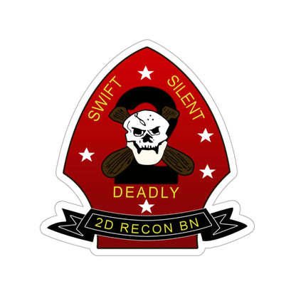 2d Reconnaissance Battalion (USMC) STICKER Vinyl Die-Cut Decal-3 Inch-The Sticker Space