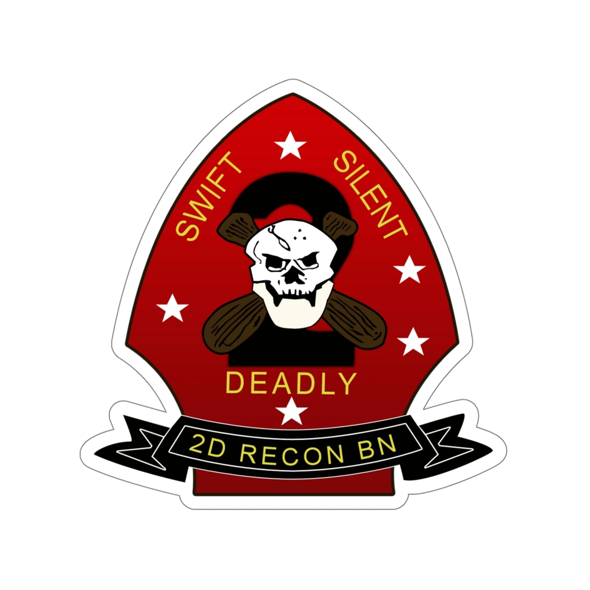 2d Reconnaissance Battalion (USMC) STICKER Vinyl Die-Cut Decal-5 Inch-The Sticker Space