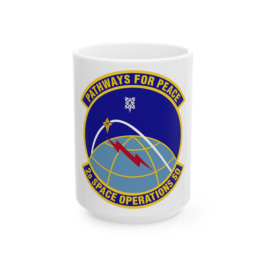 2d Space Operations Squadron (U.S. Air Force) White Coffee Mug