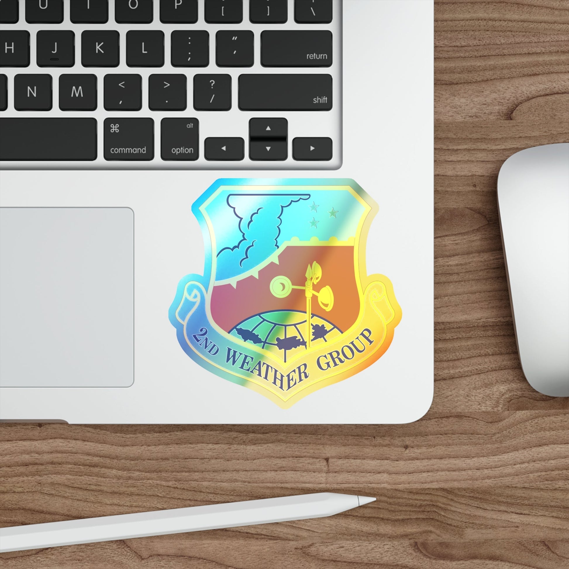 2d Weather Group (U.S. Air Force) Holographic STICKER Die-Cut Vinyl Decal-The Sticker Space