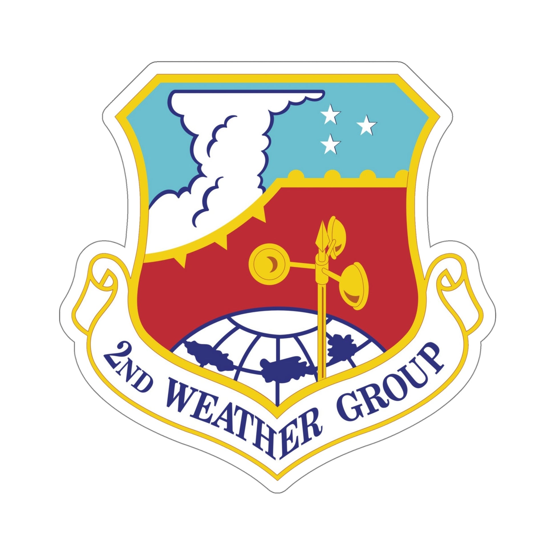 2d Weather Group (U.S. Air Force) STICKER Vinyl Die-Cut Decal-6 Inch-The Sticker Space