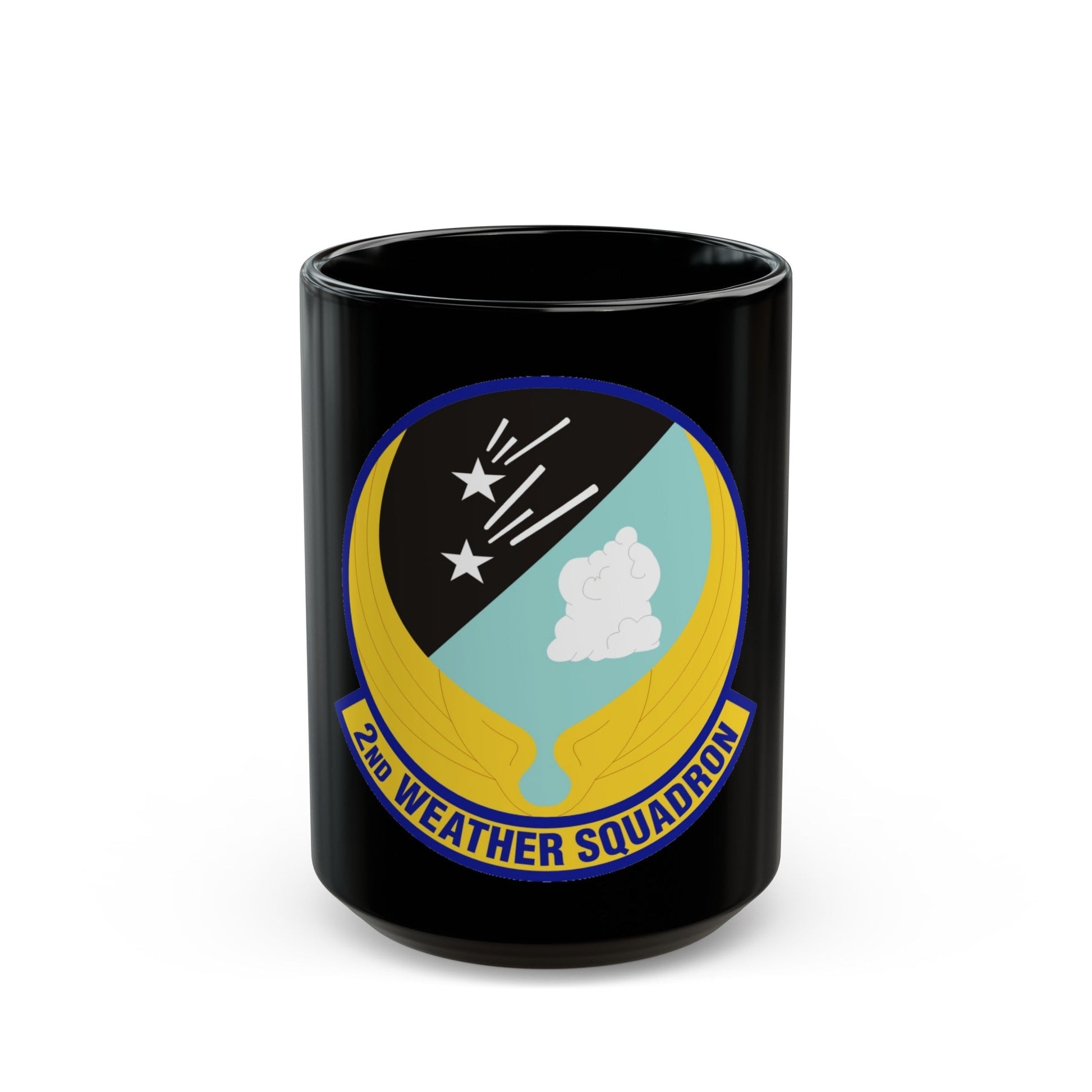 2d Weather Squadron (U.S. Air Force) Black Coffee Mug-15oz-The Sticker Space