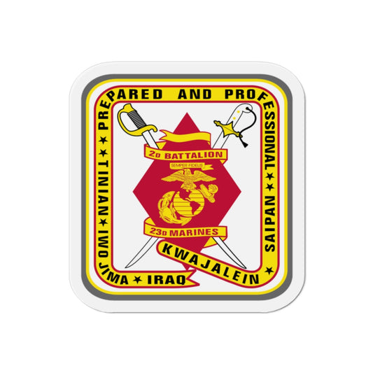 2nd Battalion 23rd Marines (USMC) Die-Cut Magnet-2 Inch-The Sticker Space