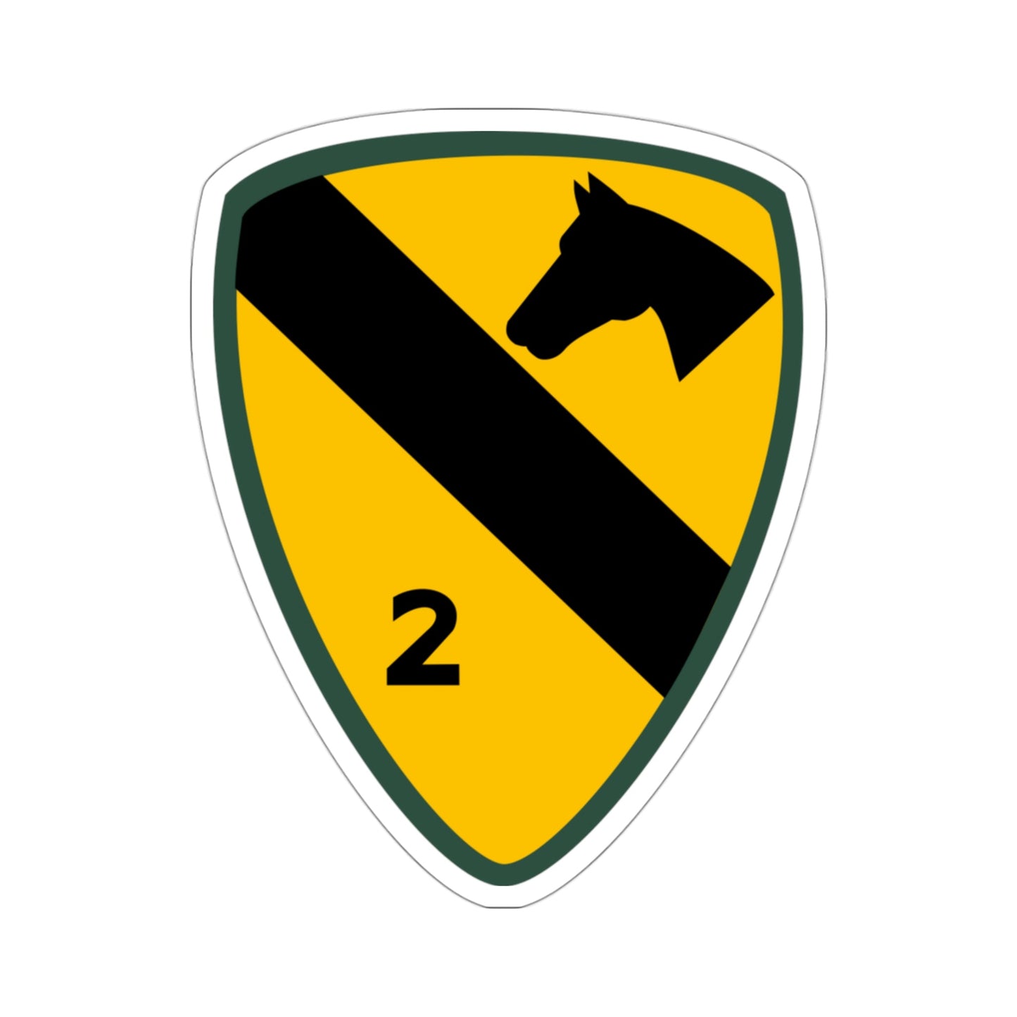 2nd Brigade 1st Cavalry Division (U.S. Army) STICKER Vinyl Die-Cut Decal-3 Inch-The Sticker Space