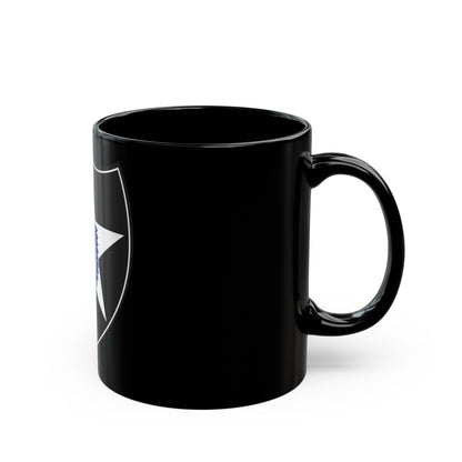 2nd Infantry Division (U.S. Army) Black Coffee Mug-The Sticker Space