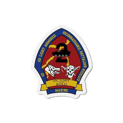 2nd Light Armored Recon Battalion 2nd Marines (USMC) Die-Cut Magnet-6 Inch-The Sticker Space