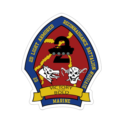 2nd Light Armored Recon Battalion 2nd Marines (USMC) STICKER Vinyl Die-Cut Decal-2 Inch-The Sticker Space
