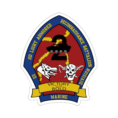 2nd Light Armored Recon Battalion 2nd Marines (USMC) STICKER Vinyl Die-Cut Decal-3 Inch-The Sticker Space