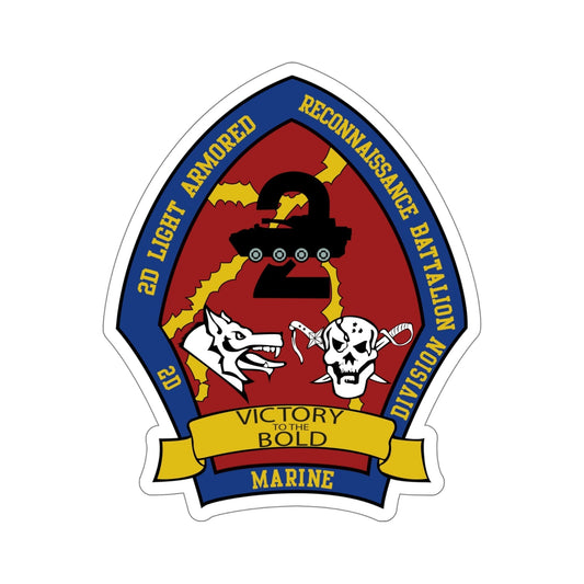 2nd Light Armored Recon Battalion 2nd Marines (USMC) STICKER Vinyl Die-Cut Decal-6 Inch-The Sticker Space