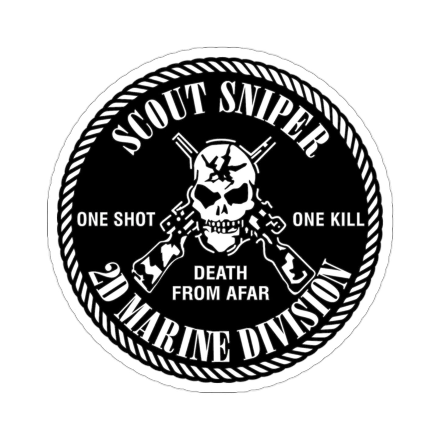 2nd Marine Division Scout Sniper (USMC) STICKER Vinyl Die-Cut Decal-2 Inch-The Sticker Space