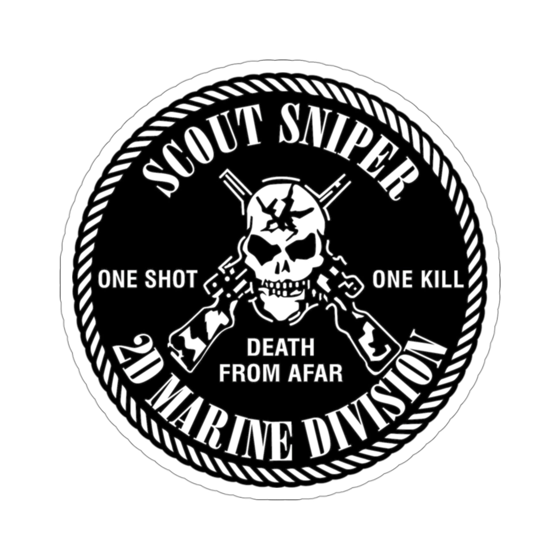 2nd Marine Division Scout Sniper (USMC) STICKER Vinyl Die-Cut Decal-3 Inch-The Sticker Space