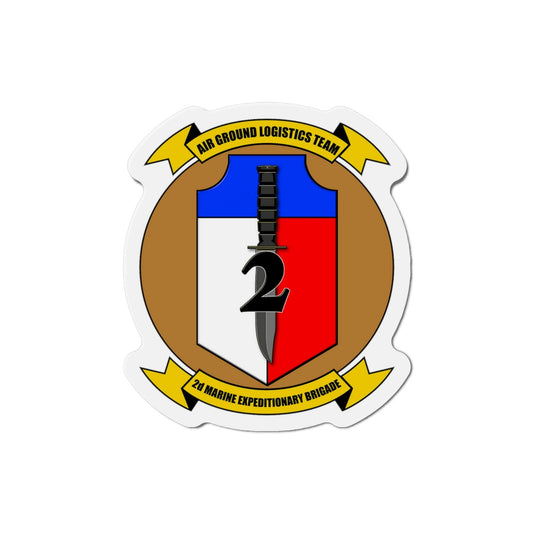 2nd Marine Expiditionary Brigade Air Ground Logistics Team (USMC) Die-Cut Magnet-3 Inch-The Sticker Space