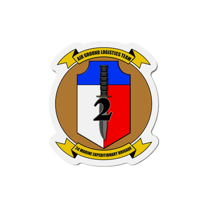 2nd Marine Expiditionary Brigade Air Ground Logistics Team (USMC) Die-Cut Magnet-4 Inch-The Sticker Space