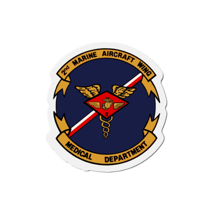 2nd MAW Medical Dept (USMC) Die-Cut Magnet-5 Inch-The Sticker Space
