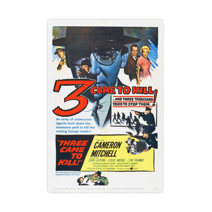 3 CAME TO KILL 1960 - Paper Movie Poster-16″ x 24″ (Vertical)-The Sticker Space