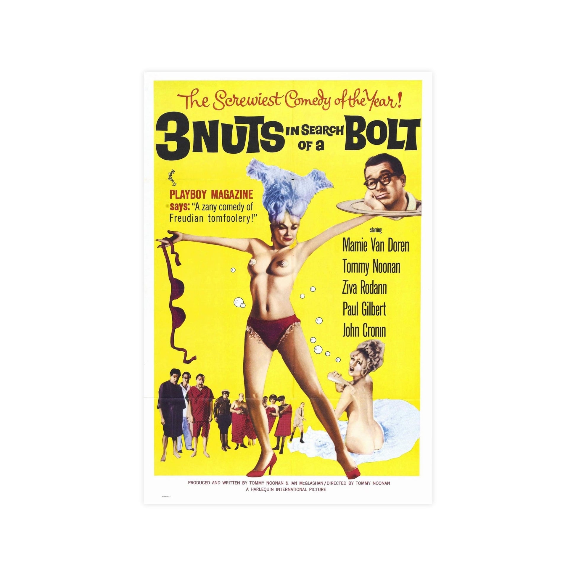 3 NUTS IN SEARCH OF A BOLT 1964 - Paper Movie Poster-12″ x 18″ (Vertical)-The Sticker Space