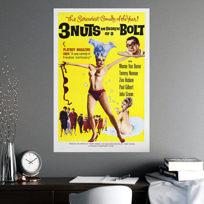 3 NUTS IN SEARCH OF A BOLT 1964 - Paper Movie Poster-The Sticker Space