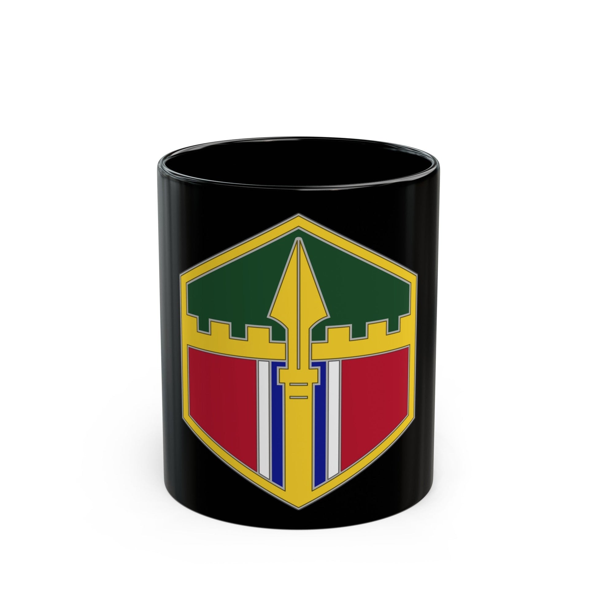 301 Maneuver Enhancement Brigade (U.S. Army) Black Coffee Mug-11oz-The Sticker Space